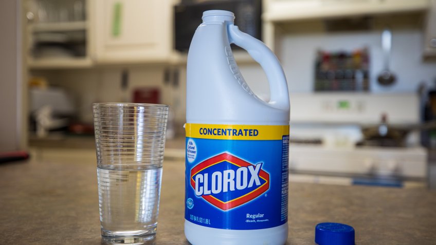Clorox bleach in kitchen