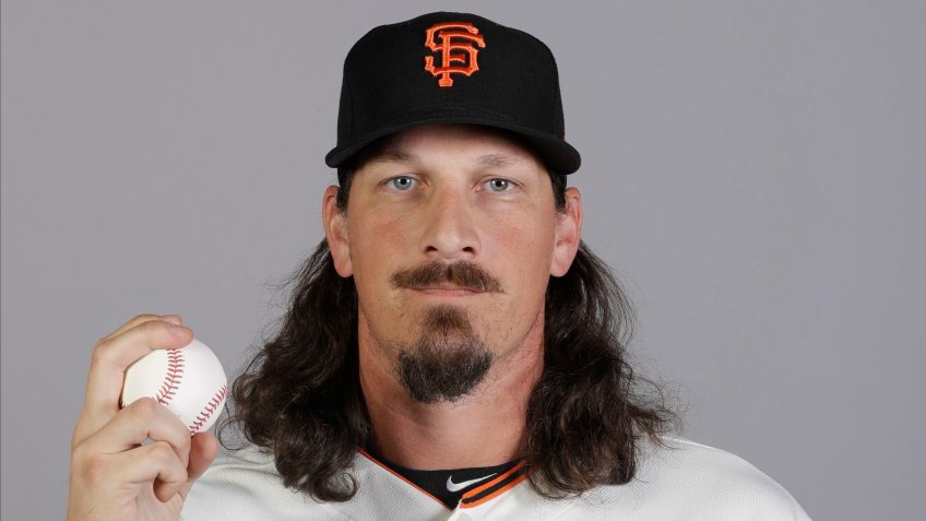 Mandatory Credit: Photo by Darron Cummings/AP/Shutterstock (10563382bn)This is a 2020 photo of Jeff Samardzija of the San Francisco Giants baseball team.