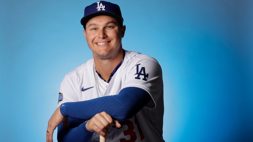 Mandatory Credit: Photo by Gregory Bull/AP/Shutterstock (10562885dn)This is a 2020 photo of Joc Pederson of the Los Angeles Dodgers baseball team.