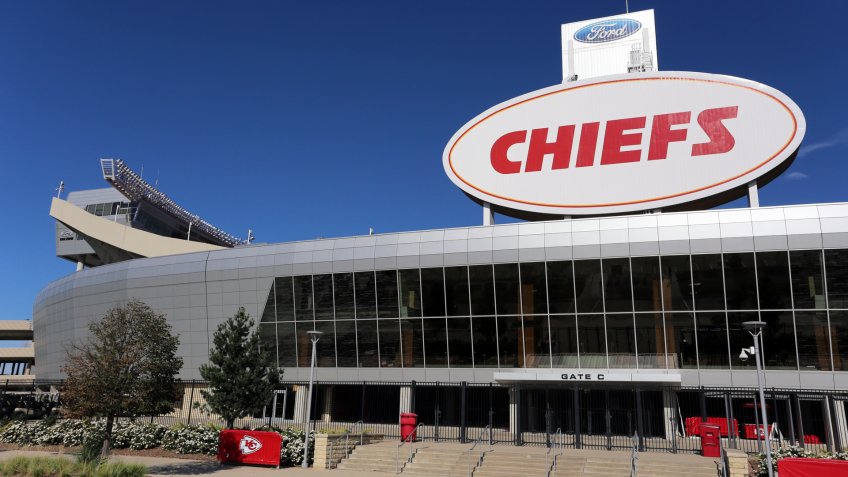KANSAS CITY, MO, USA - SEPTEMBER 30: The exterior of Arrowhead Stadium in Kansas City, Missouri on September 30, 2017.