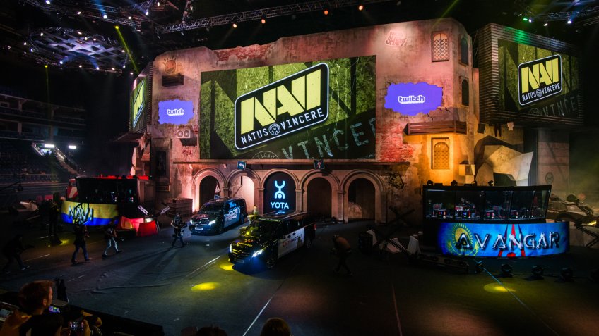 MOSCOW, RUSSIA - OCTOBER 2018: Counter Strike: Global Offensive esports event.