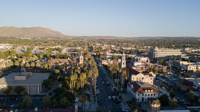View of Riverside, California.