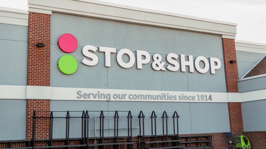 West Islip, New York, USA - 16 March 2020: Stop and Shop grocery store is being wiped out of everything during as the corona virus pandemic news gets worse in the USA.