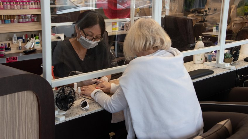 Mandatory Credit: Photo by Michele Eve Sandberg/Shutterstock (10650915o)'Salon 21' begins to open today as Phase 1 is in place in certain areas of Miami.
