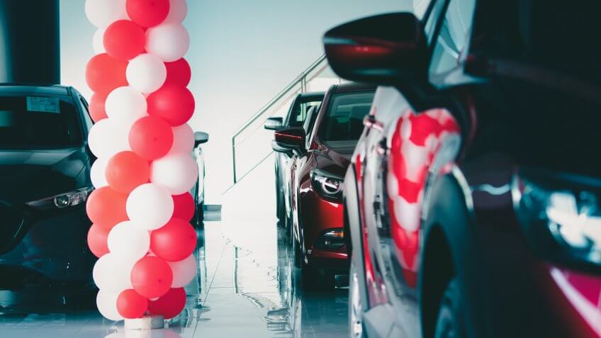 empty car dealership