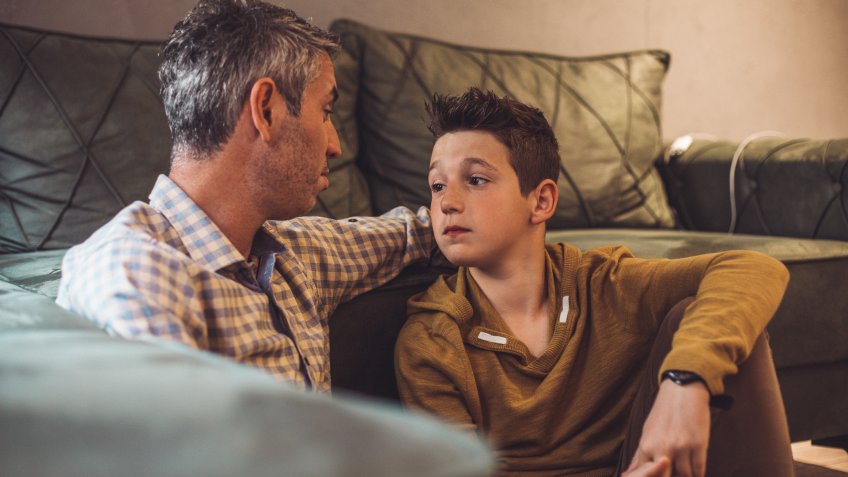 Father and son time.