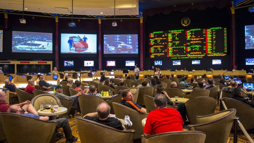 LAS VEGAS - FEB 03 :Sport betting at Caesar Palace on February 03, 2013 in Las Vegas.
