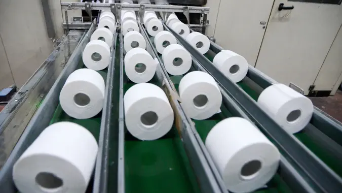 toilet paper production
