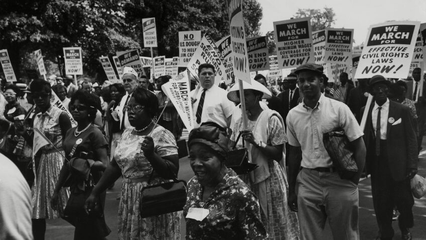 Mandatory Credit: Photo by Everett/Shutterstock (10289258a)1963 March on Washington.