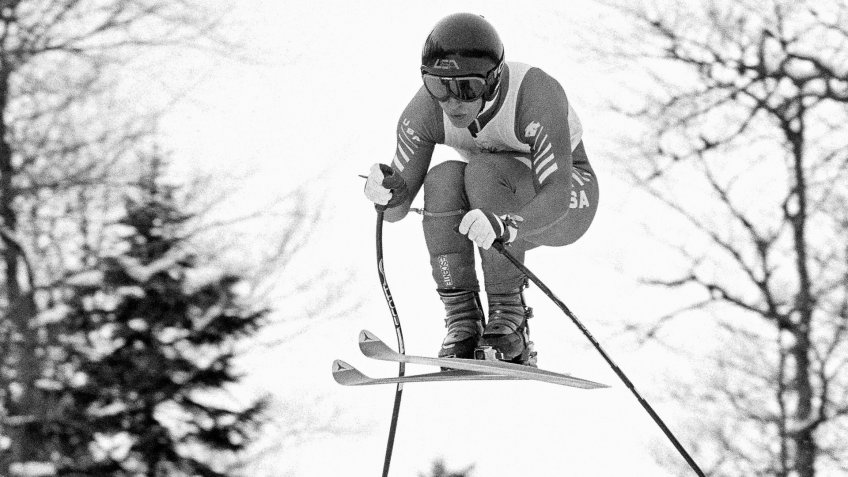 American Olympic downhill skier Bill Johnson, of Van Nuys, Calif.
