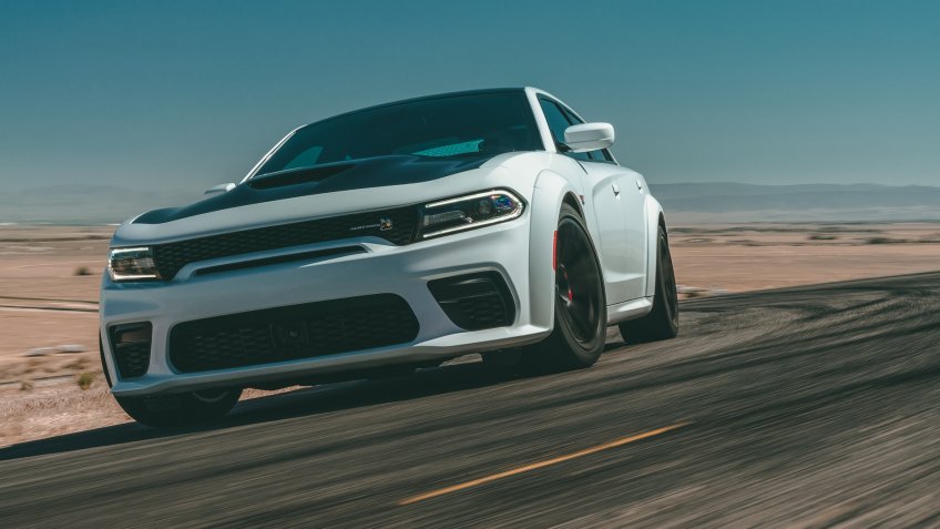 The 2020 Dodge Charger Scat Pack Widebody features a best-in-class, naturally aspirated 485-horsepower from the proven 392 cubic inch HEMI® V-8 engine.