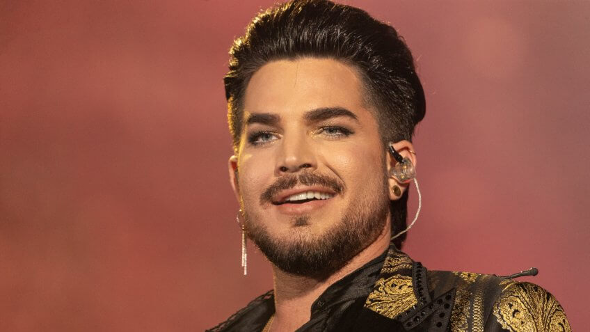 New York, NY - September 28, 2019: Adam Lambert and Queen perform on stage during 2019 Global Citizen Festival at Central Park.