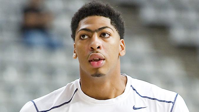 BARCELONA, SPAIN - SEPTEMBER 6: Anthony Davis of USA Team at FIBA World Cup basketball match between USA and Mexico, final score 86-63, on September 6, 2014, in Barcelona, Spain.