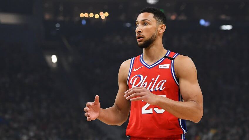 MILWAUKEE, WISCONSIN - FEBRUARY 22: Ben Simmons #25 of the Philadelphia 76ers waits for a pass during the first half of a game against the Milwaukee Bucks at Fiserv Forum on February 22, 2020 in Milwaukee, Wisconsin.