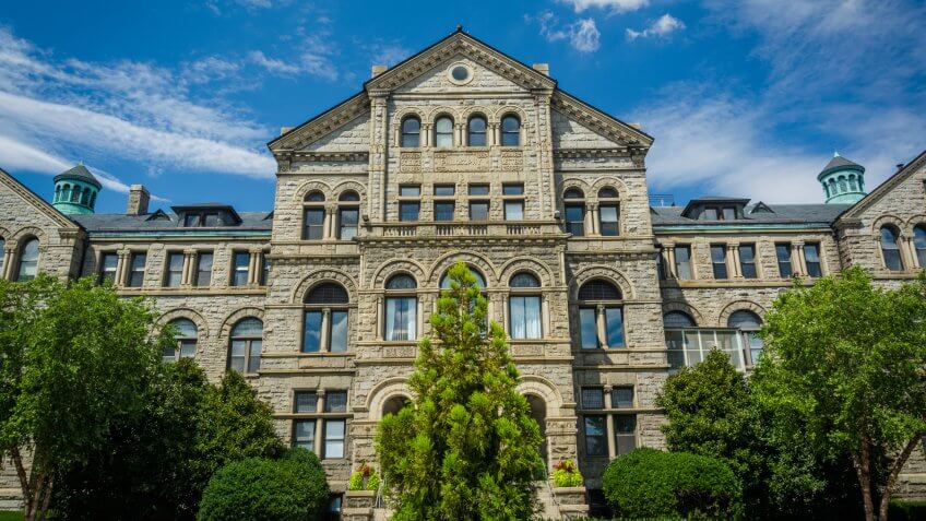 Building at the Catholic University of America, in Washington, DC.