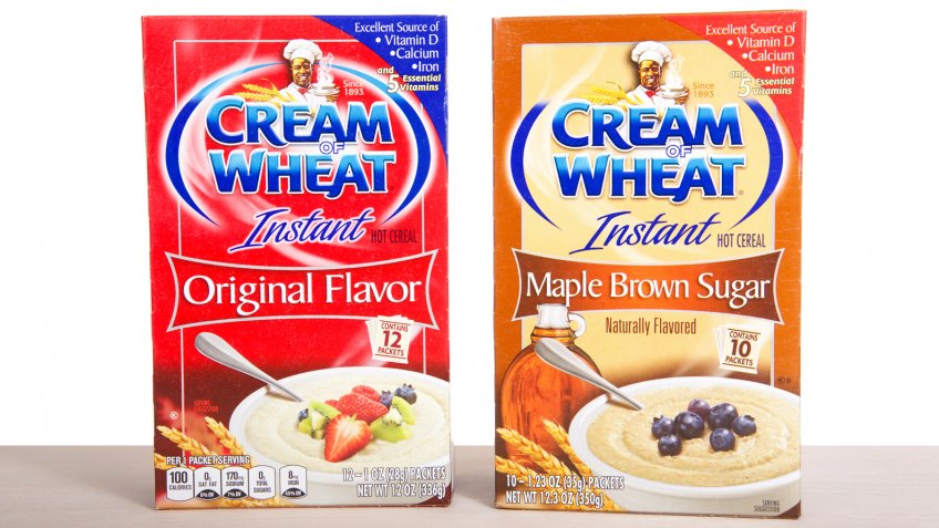 Alameda, CA - June 18, 2020: Boxes of Instant Cream of wheat instant cereal, original and brown sugar, a type of breakfast porridge mix made from wheat semolina.