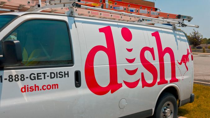 DISH network service van shutterstock_435687871 Indianapolis - Circa June 2016: DISH Network Company Vehicle.