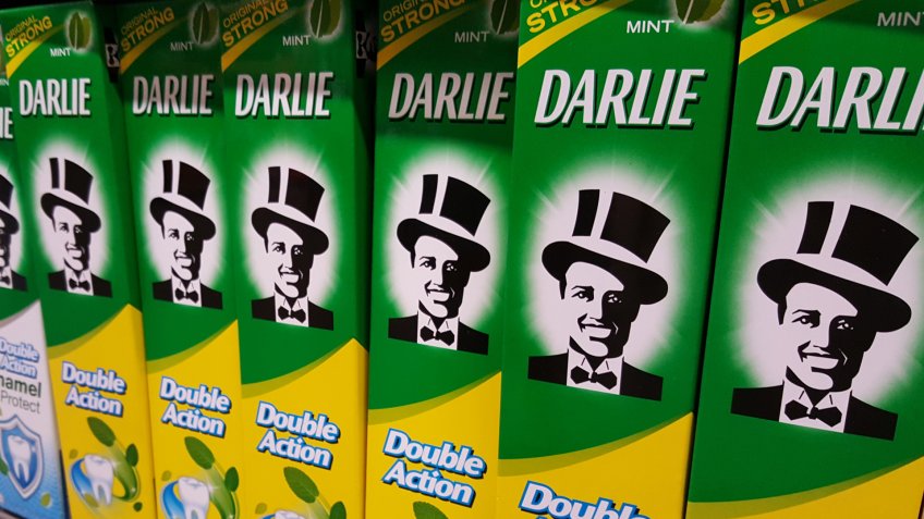 Kuala Lumpur, Malaysia - July 15 2018: Darlie is a toothpaste brand of Hawley & Hazel Chemical Company.