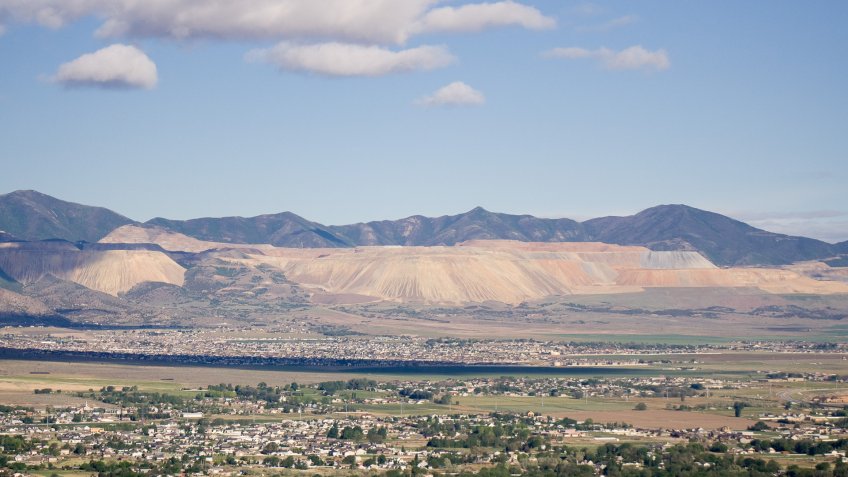 Kennecott's Bingham Canyon Mine Seen From the Point.