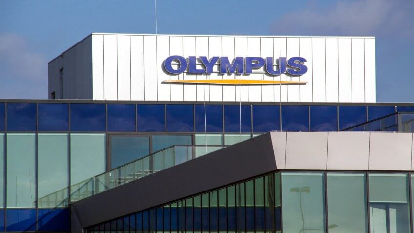 Amsterdam, Netherlands -february 8, 2018: Olympus headquarter in the Netherlands.