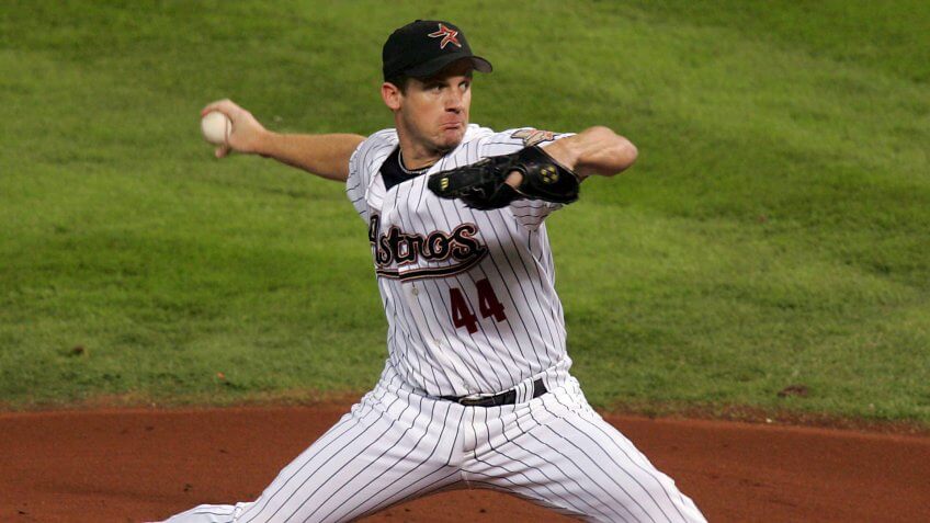 Mandatory Credit: Photo by James Nielsen/EPA/Shutterstock (7597574k)The Houston Astros Roy Oswalt Throws a Pitch Against the Chicago White Sox in the First Inning of Game Three of the 2005 Baseball World Series at Minute Maid Park in Houston Texas 25 October 2005Usa Mlb World Series - Oct 2005.