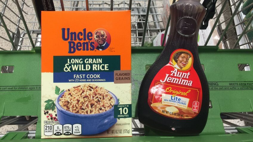 Mandatory Credit: Photo by Larry Marano/Shutterstock (10684238c)The 130-year-old brand features a Black woman named Aunt Jemima, who was originally dressed as a minstrel character, The brand of syrup and pancake mix will get a new name and image, Quaker Oats announced Wednesday, saying the company recognizes that "Aunt Jemima's origins are based on a racial stereotype.