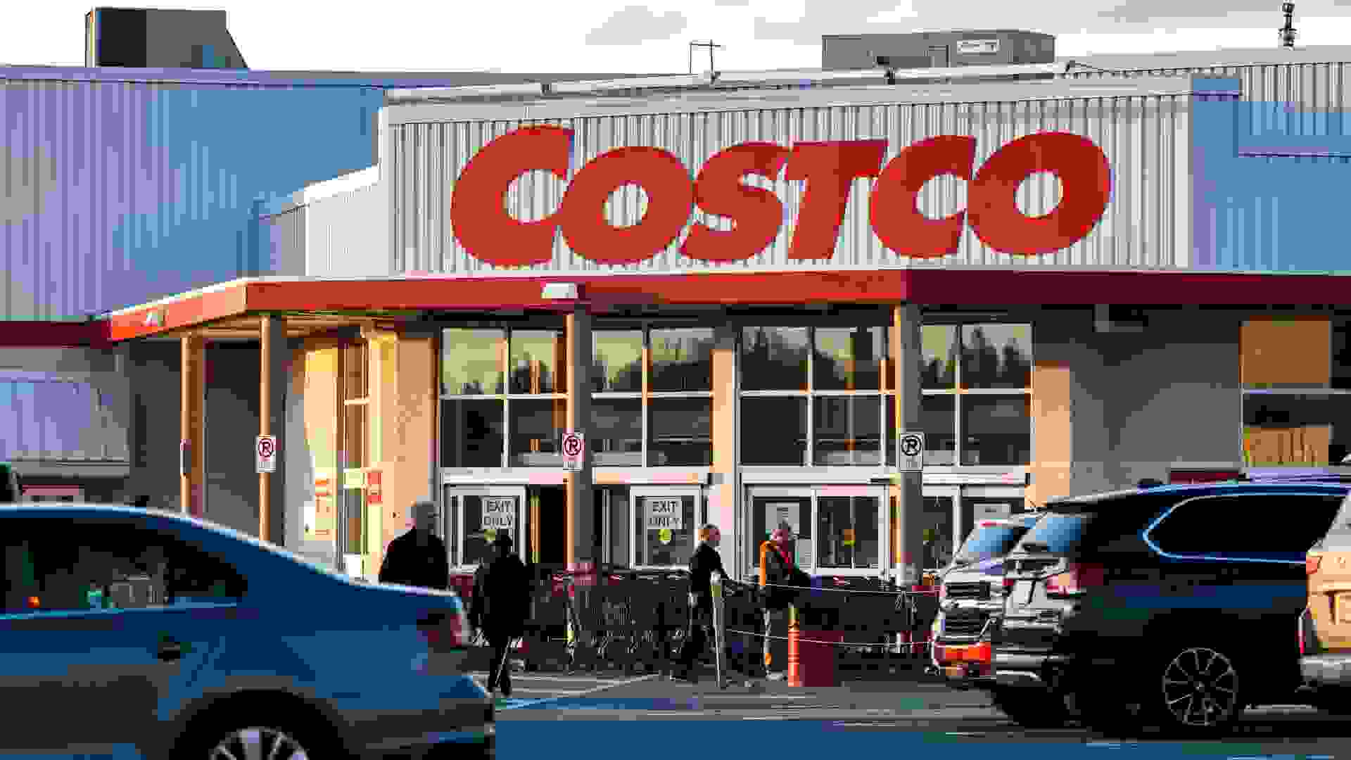 April 17, 2020 - Halifax, Canada - Costco Wholesale warehouse store located in the Bayers Lake retail park.