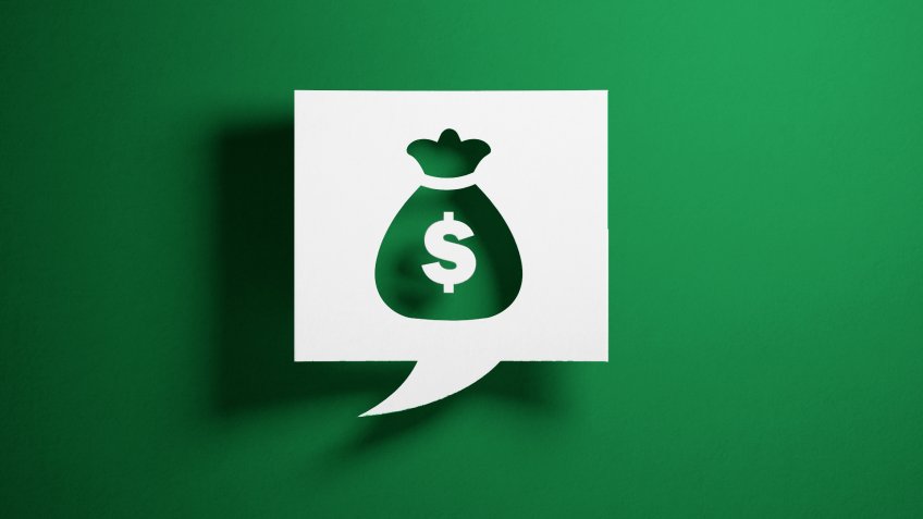 money chat advice bubble