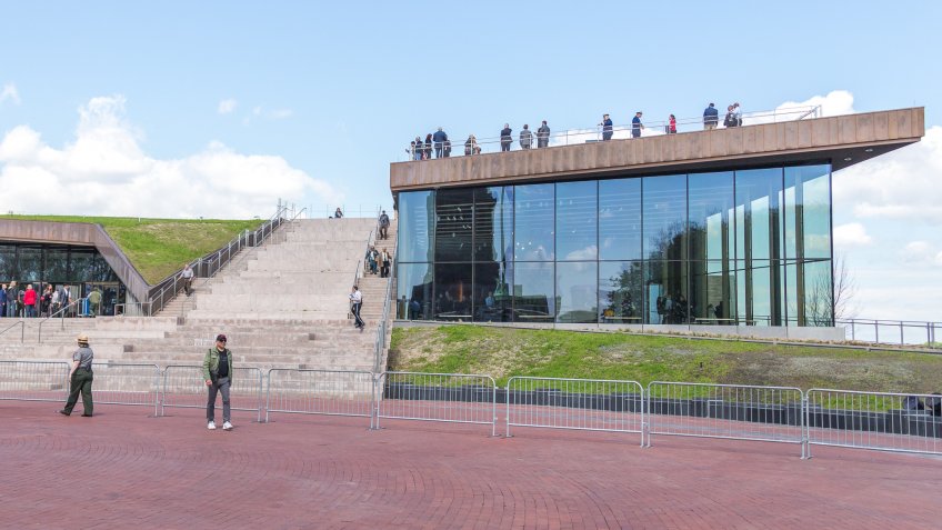 new Statue of Liberty Museum on Liberty Island