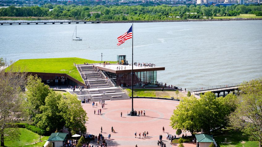 new Statue of Liberty Museum on Liberty Island