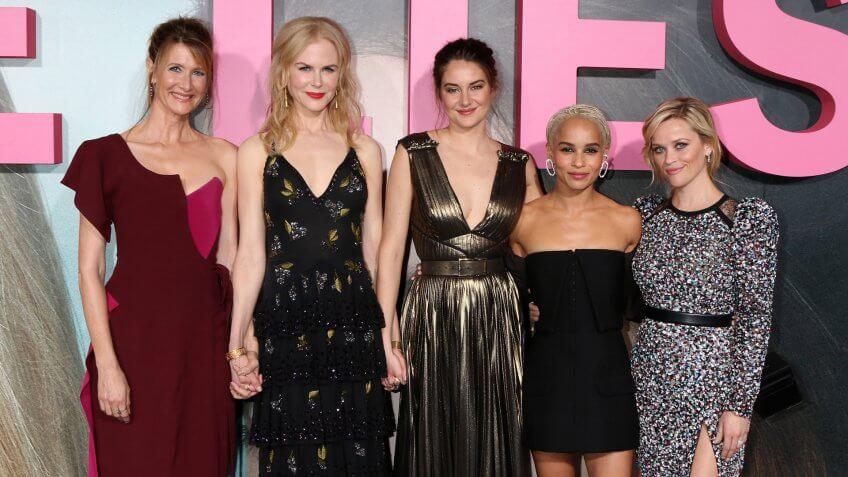 LOS ANGELES - FEB 7: Laura Dern, Nicole Kidman, Shailene Woodley, Zoe Kravitz, Reese Witherspoon at the "Big Little Lies" HBO Premiere at TCL Chinese Theater on February 7, 2017 in Los Angeles, CA.