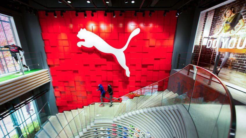 OSAKA, JAPAN - DECEMBER 8, 2017:Puma’s premium store in Osaka is a new landmark on the retail horizon.