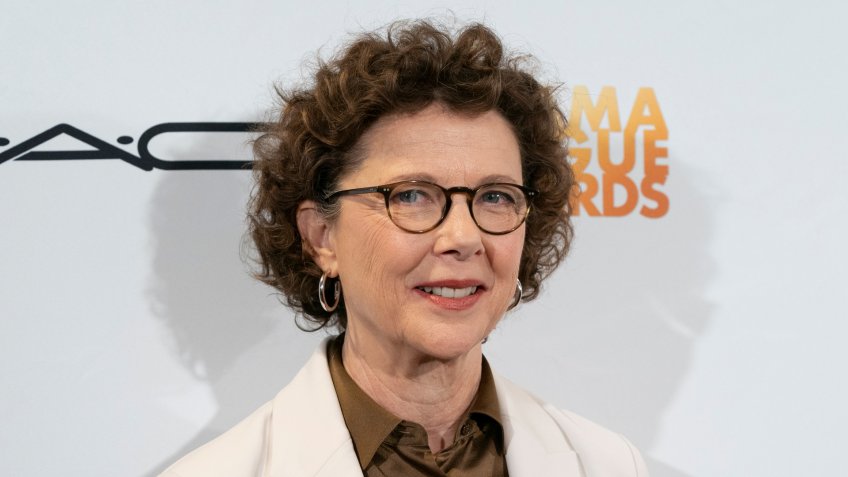 New York, NY - May 17, 2019: Annette Bening attends 85th Annual Drama League Awards at Marriot Marquis Times Square.