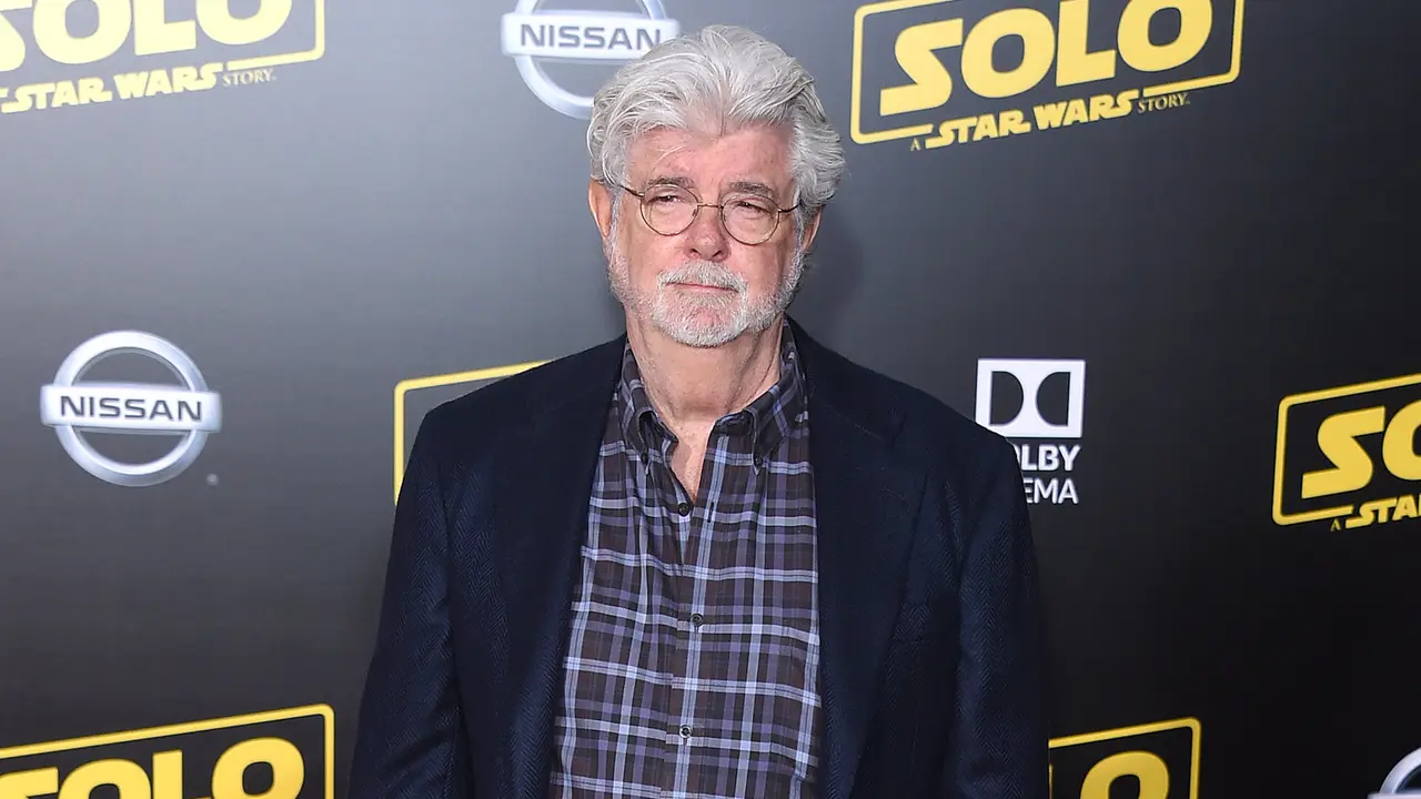 LOS ANGELES - MAY 10: George Lucas arrives to the "Solo: A Star Wars Story" World Premiere on May 10, 2018 in Hollywood, CA.