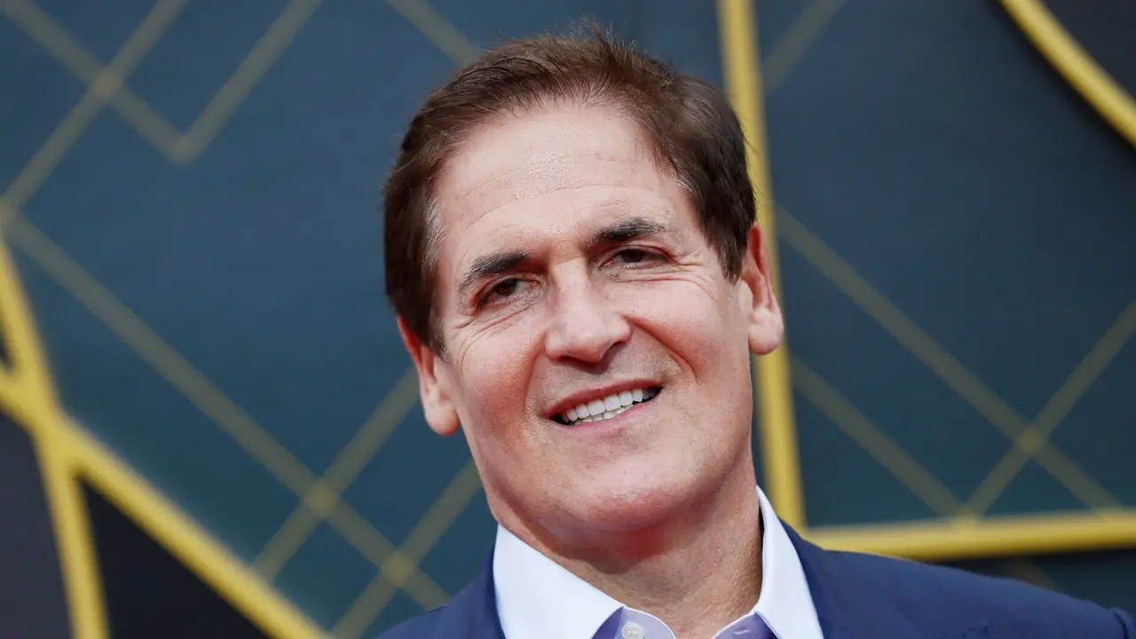 Mandatory Credit: Photo by ETIENNE LAURENT/EPA-EFE/Shutterstock (10320795dj)US businessman Mark Cuban poses for the photographers upon his arrival for the 2019 NBA Awards at Barker Hangar in Santa Monica, California, USA, 24 June 2019 (issued 25 June 2019).