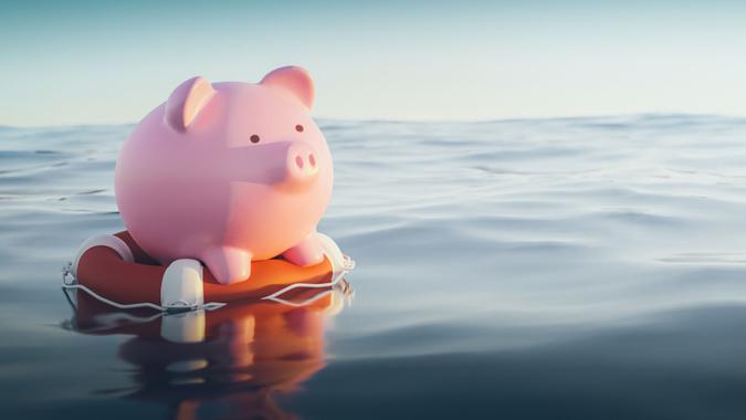 Piggy Bank on Life Boat