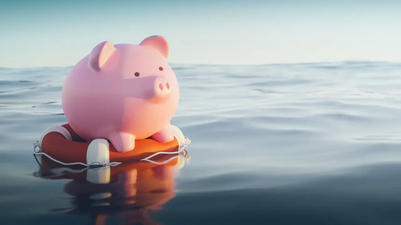 Piggy Bank on Life Boat