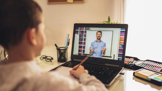 Distance learning online education.