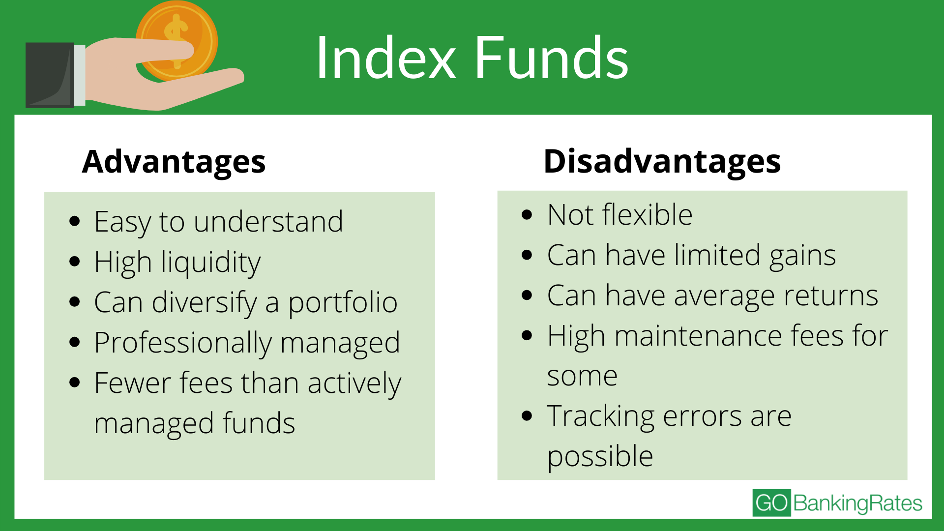 index investing pros and cons