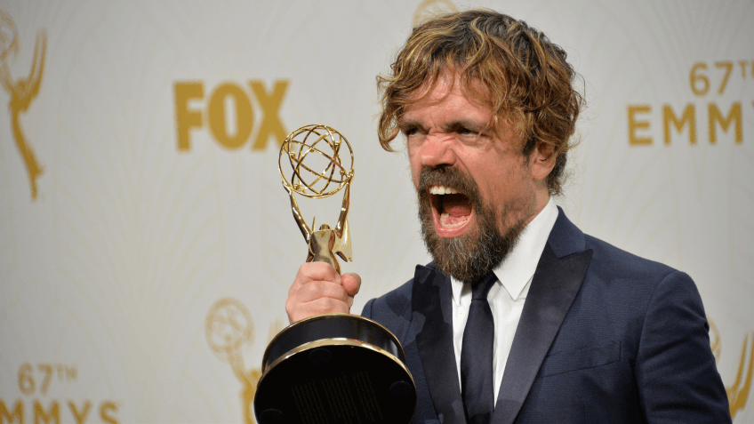 LOS ANGELES, CA - SEPTEMBER 20, 2015: "Game of Thrones" star Peter Dinklage at the 67th Primetime Emmy Awards at the Microsoft Theatre LA Live.