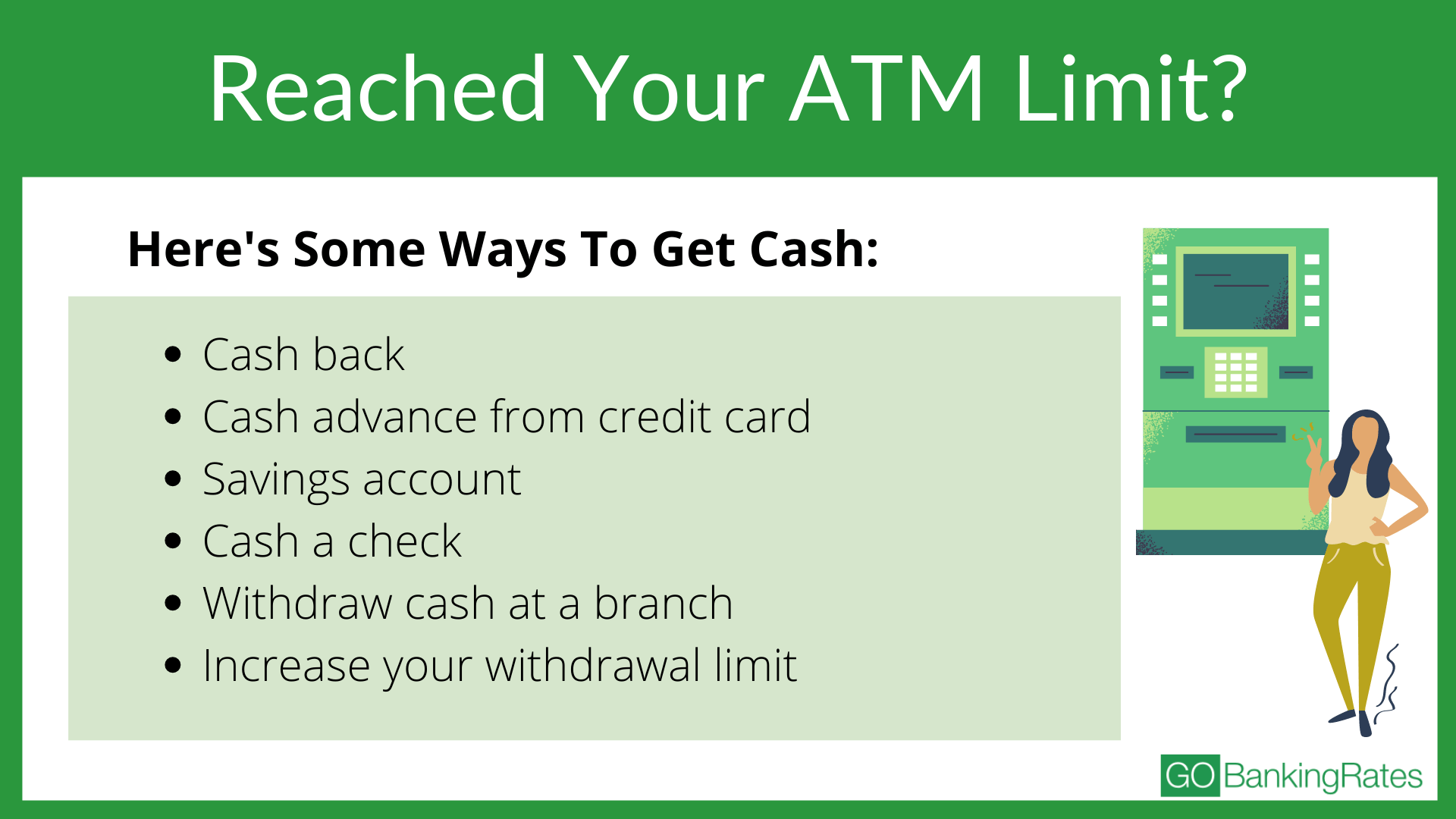 Guide To Daily Atm Withdrawal Limits And Debit Purchase Limits Gobankingrates