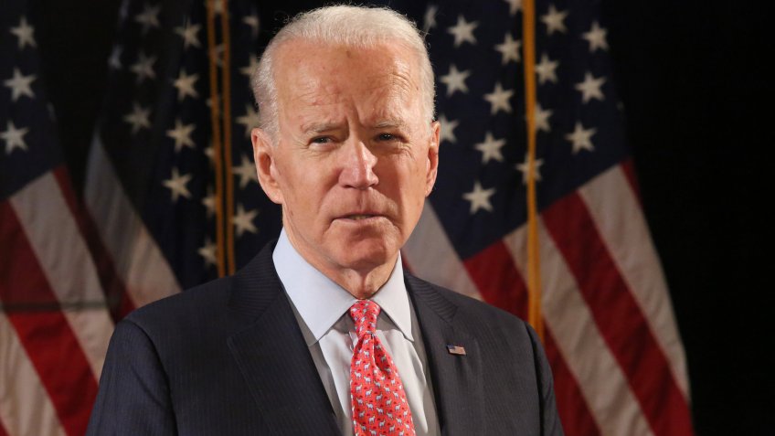 Mandatory Credit: Photo by MediaPunch/Shutterstock (10581528a)Joe BidenJoe Biden, US Presidential Election Campaiging, Wilmington, USA - 12 Mar 2020.