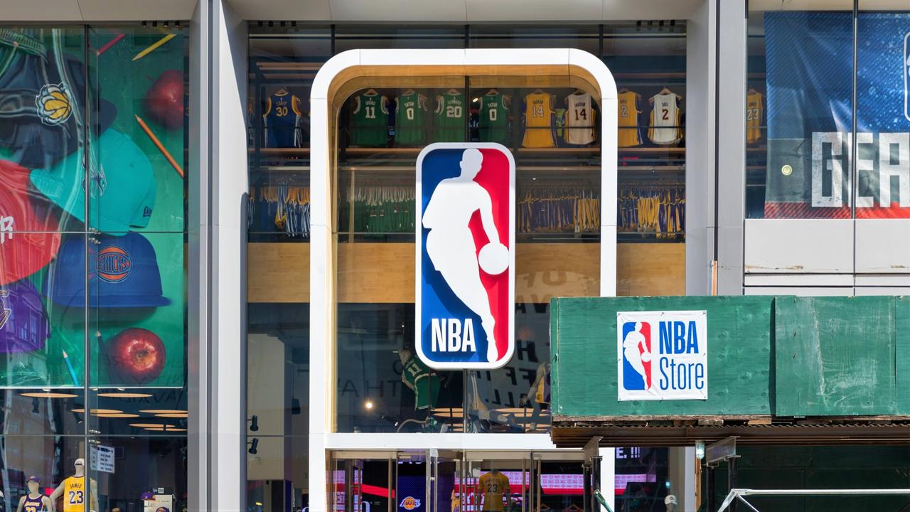 New York, United States, August 18, 2018:NBA store front in New York.