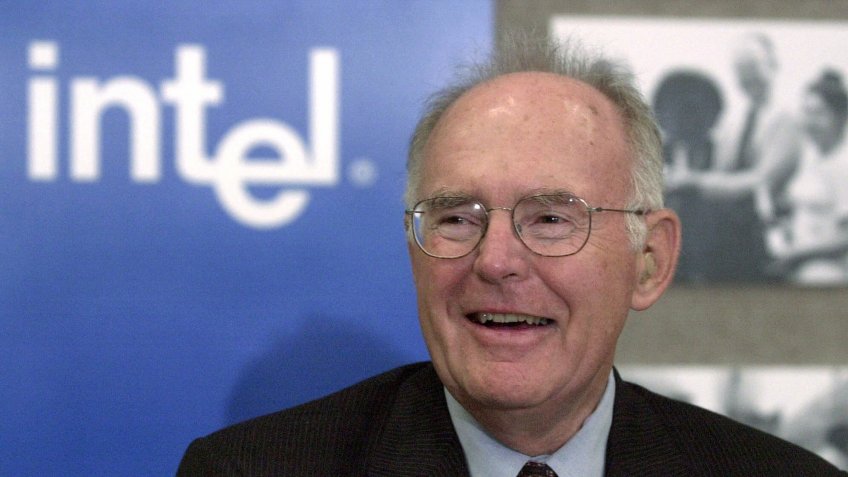 Mandatory Credit: Photo by Ben Margot/AP/Shutterstock (6469878b)MOORE Gordon Moore, the legendary Intel Corp.