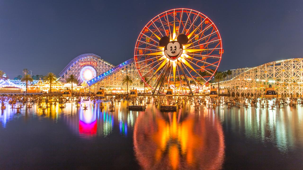 Anaheim, CA USA - August 22, 2015: Disneyland 60th aniversary at Cars Land.