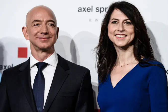 Mandatory Credit: Photo by Clemens Bilan/EPA-EFE/Shutterstock (9641193h)Amazon CEO Jeff Bezos (L) and and his wife MacKenzie attend the Axel Springer Award 2018, in Berlin, Germany, 24 April 2018.