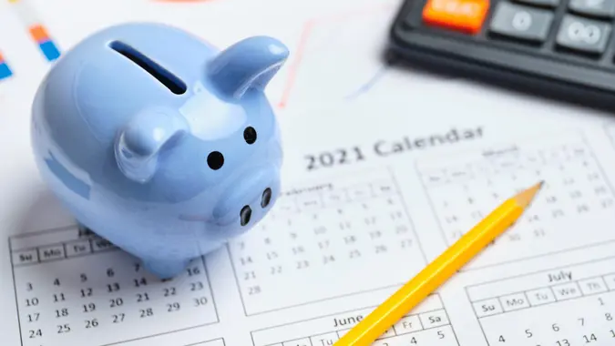 Plan to keep savings in the piggy bank in 2021 year.