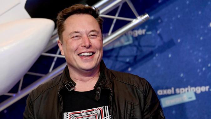 Mandatory Credit: Photo by BRITTA PEDERSEN/POOL/EPA-EFE/Shutterstock (11088639m)SpaceX owner and Tesla CEO Elon Musk arrives on the red carpet for the Axel Springer award, in Berlin, Germany, 01 December 2020.