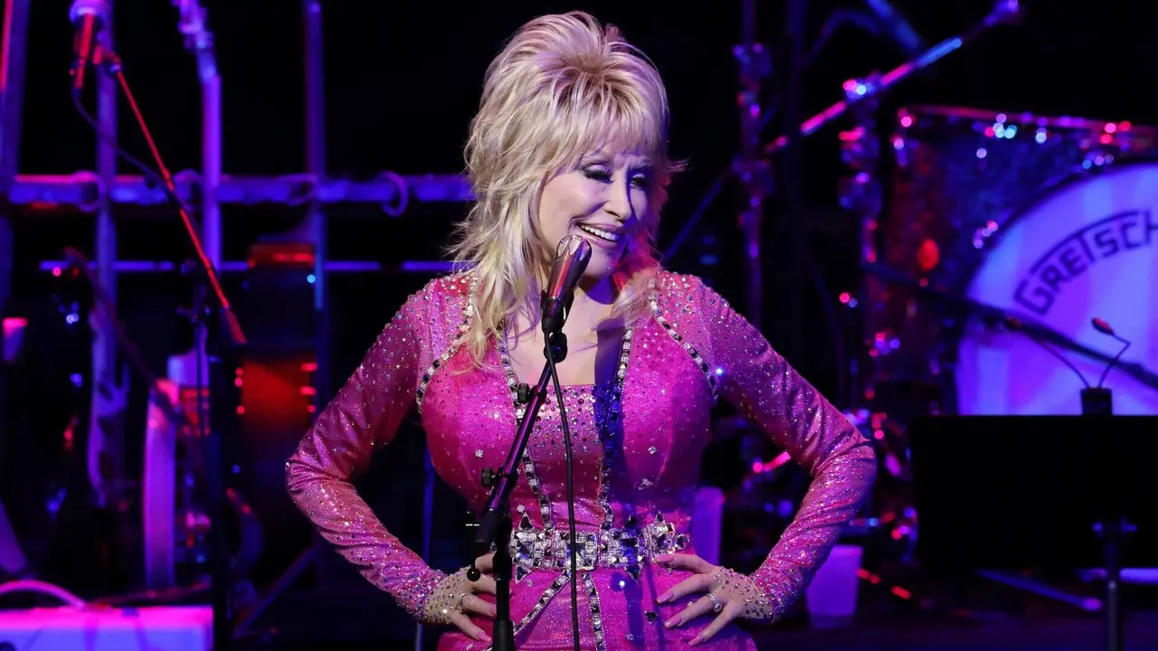 Mandatory Credit: Photo by AFF-USA/Shutterstock (12552501au)Dolly Parton1st Annual Kiss Breast Cancer Goodbye Benefit Concert, Show, Nashville, Tennessee, USA - 24 Oct 2021.