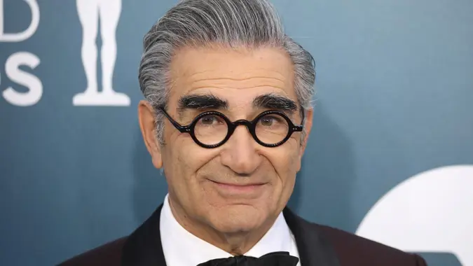 Mandatory Credit: Photo by DAVID SWANSON/EPA-EFE/Shutterstock (10530510jn)Eugene Levy arrives for the 26th annual Screen Actors Guild Awards ceremony at the Shrine Auditorium in Los Angeles, California, USA, 19 January 2020.